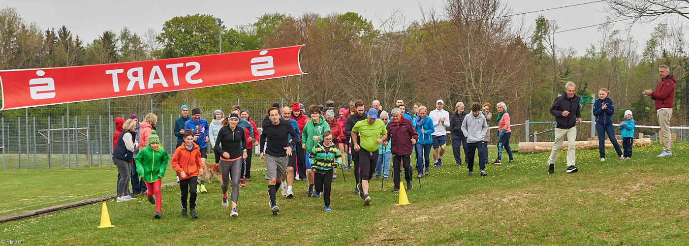 Start Spendenlauf des TSV Utting